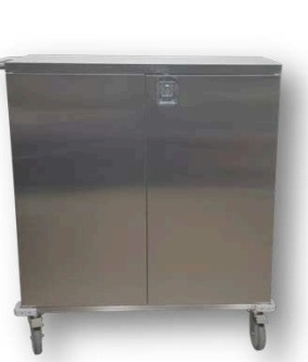 CLEAN LINEN TROLLEY DOUBLE DOOR S.S